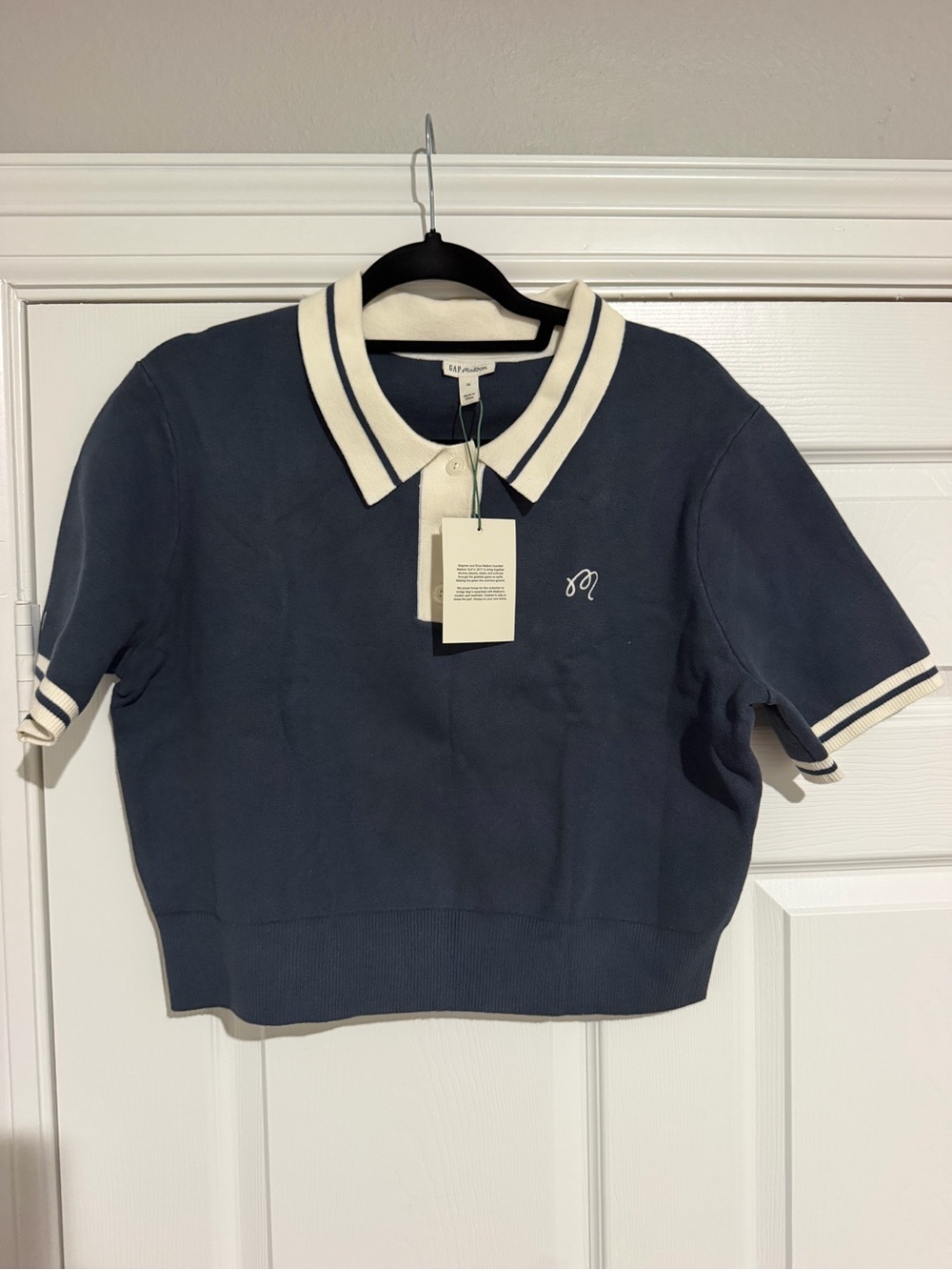 Gap × Malbon Crop Polo Sweater - Picture 2 of 4
